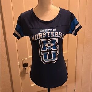 Disney Monsters University Blue Short Sleeve Tee